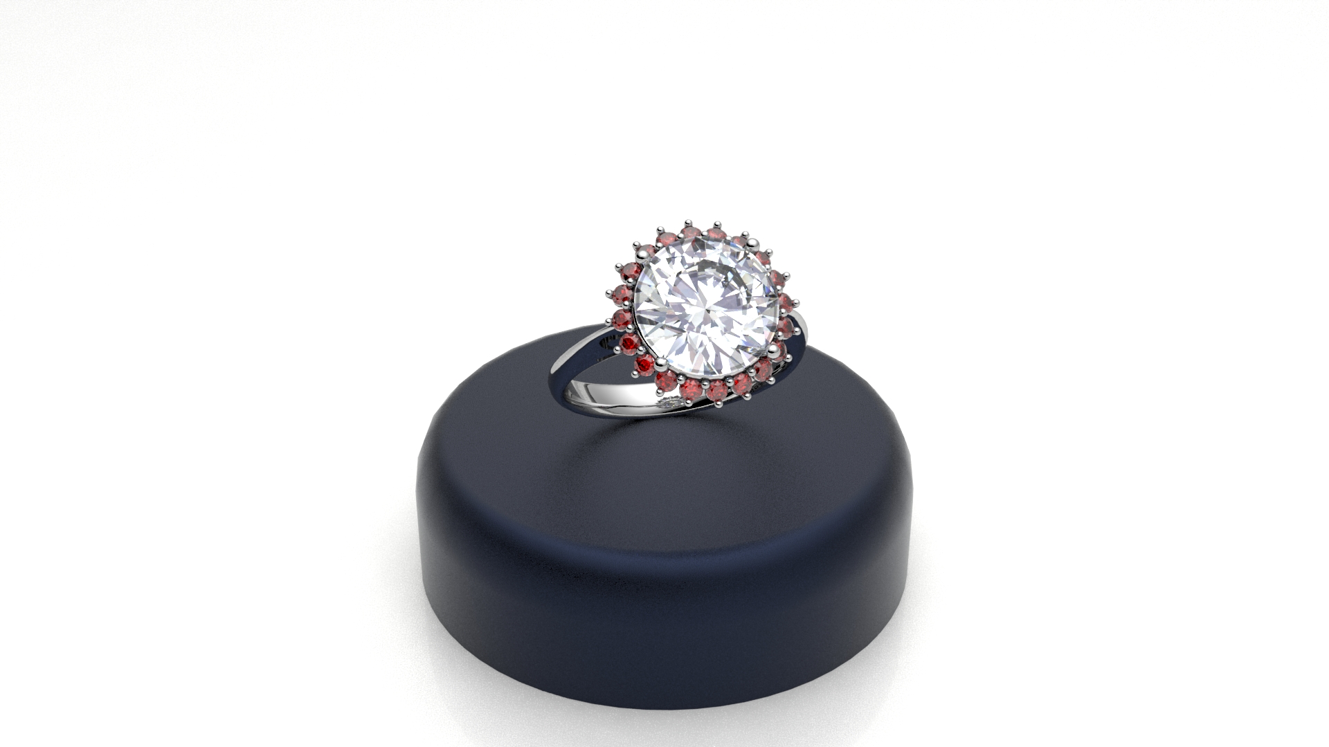 Anello Girasole Rosso