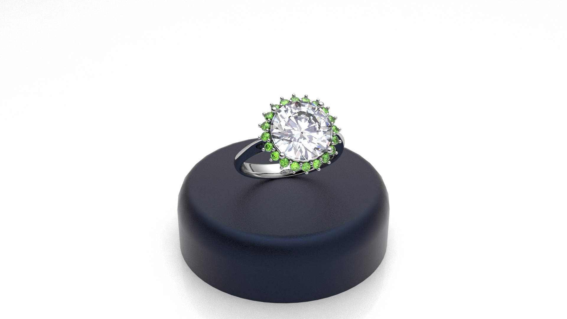 Anello girasole Verde