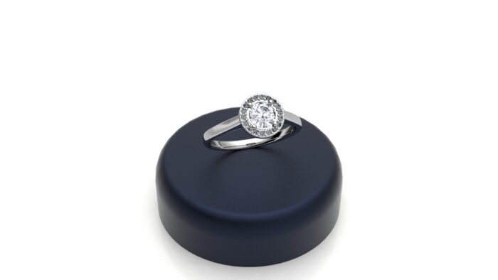Anello rotondo bianco