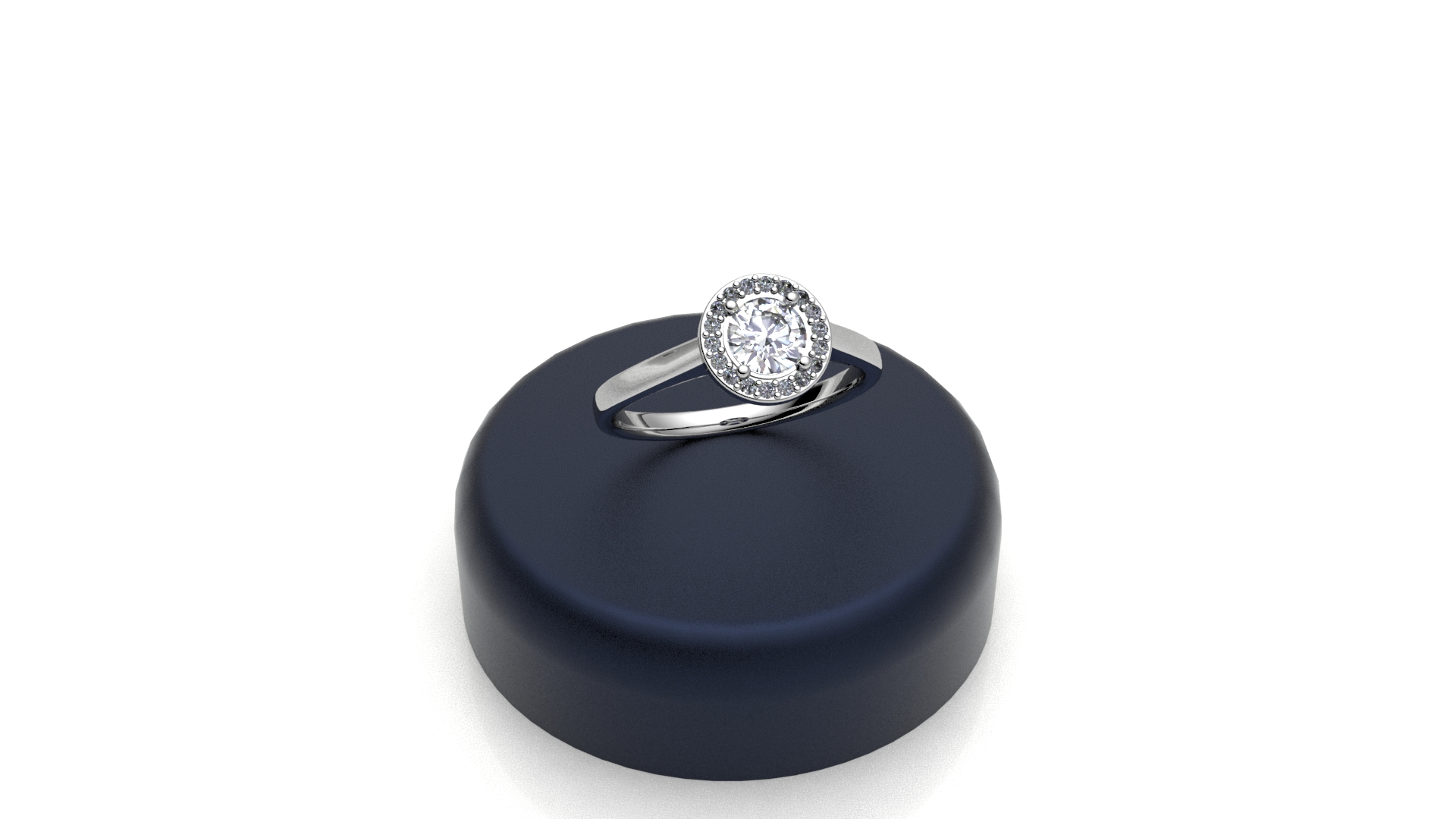 Anello rotondo bianco