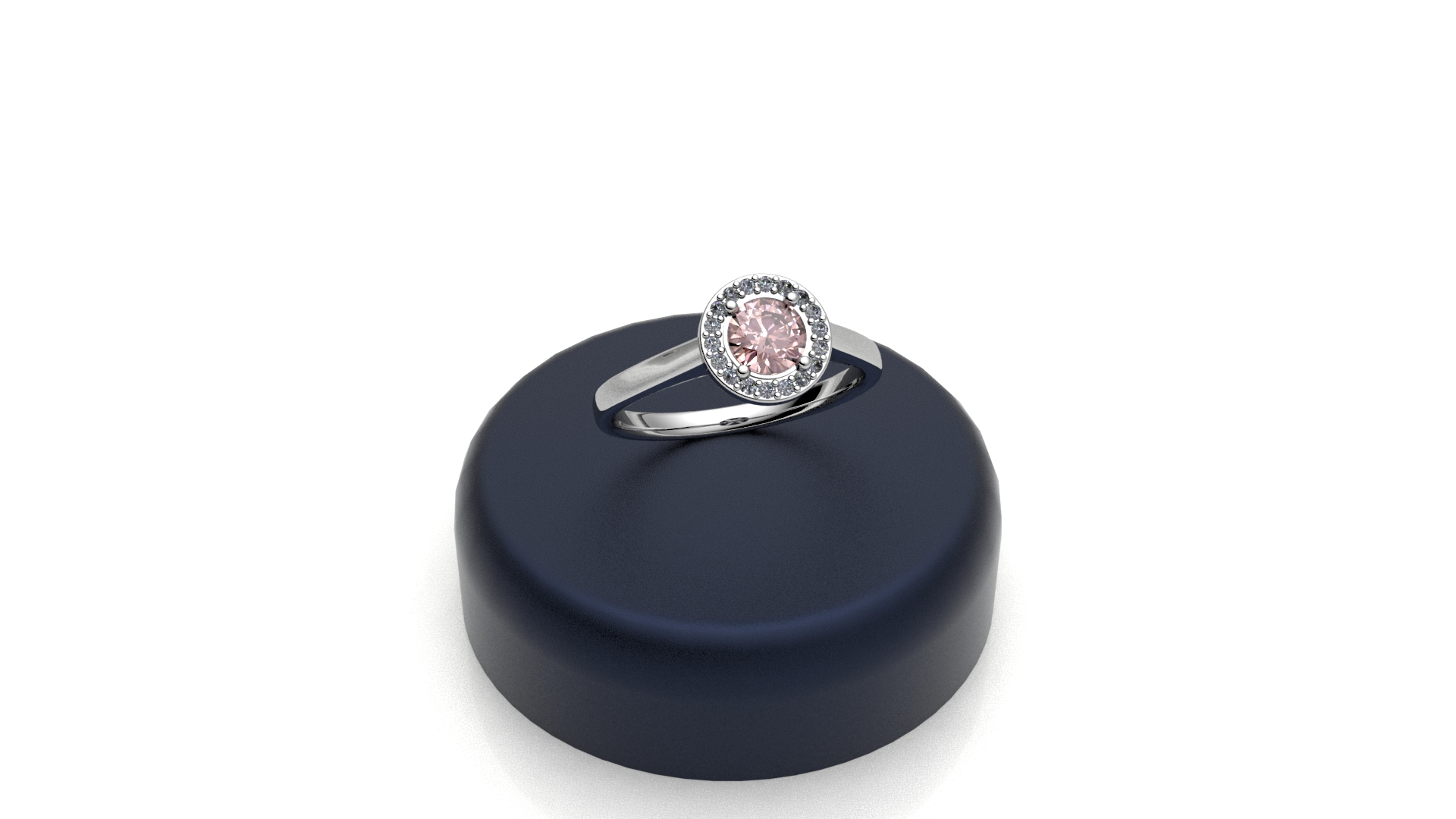 Anello rotondo rosa