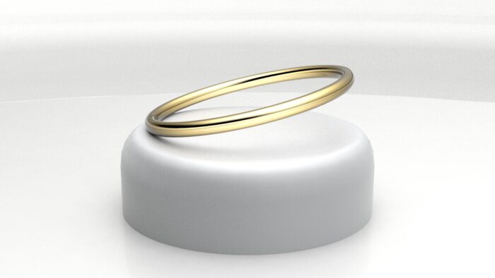 bracciale a cerchio giallo