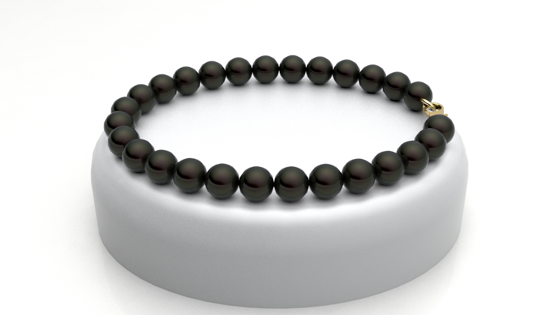 bracciale di perle nere