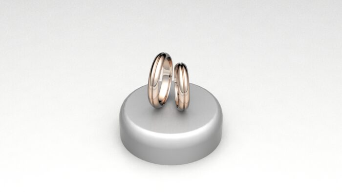 fedi champagne con linea centrale