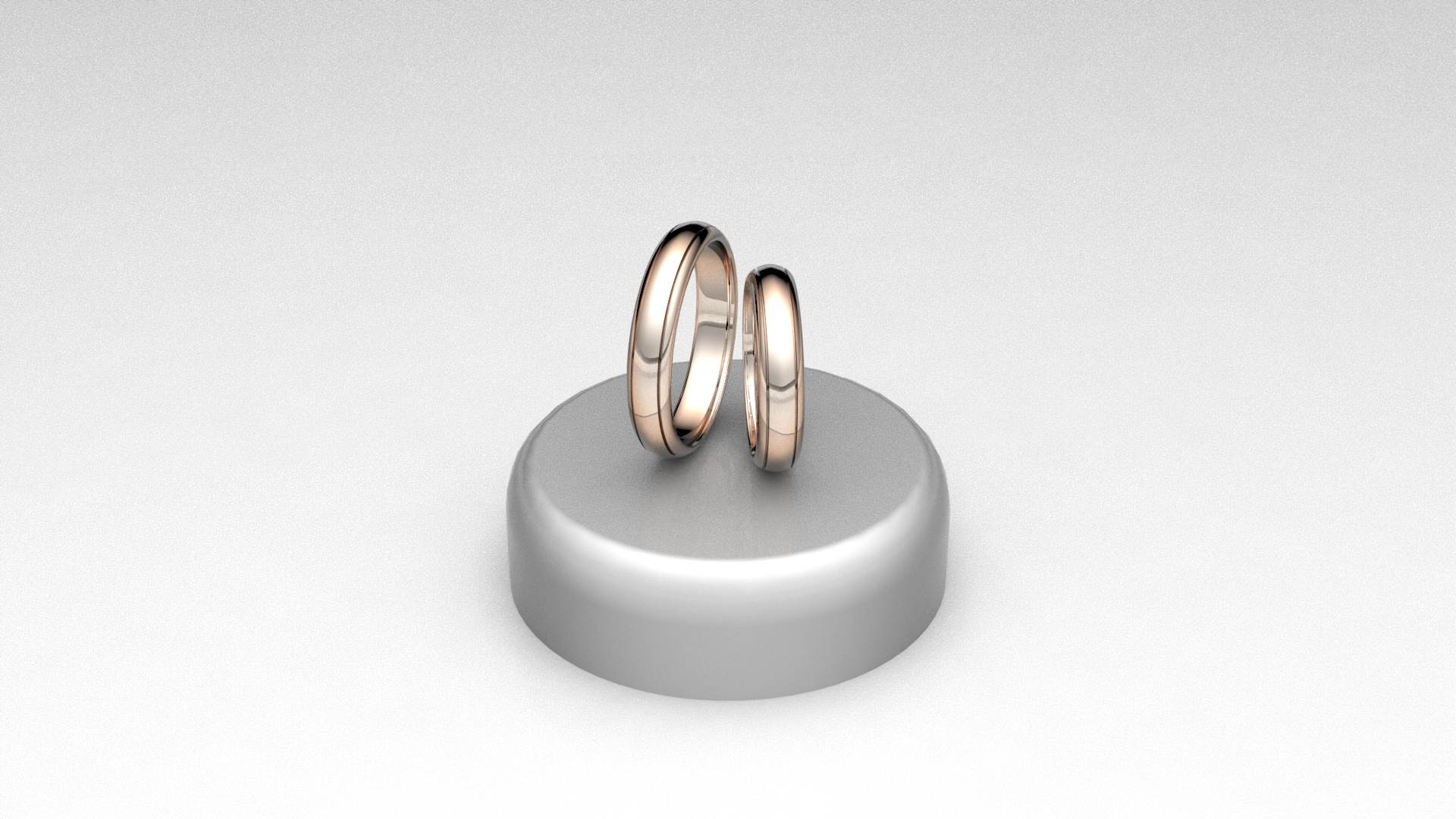 fedi champagne con due linee laterali