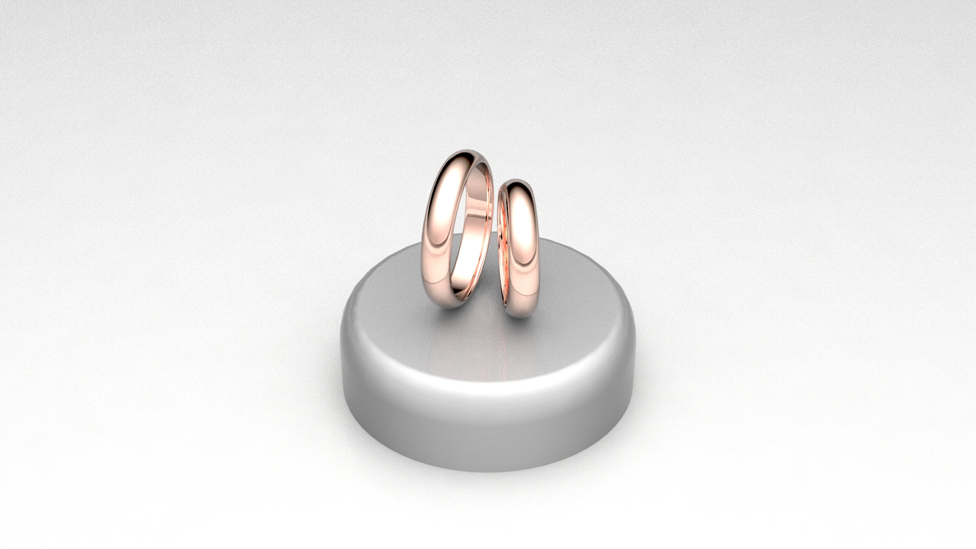 fedi bombate lucide rosé 4mm