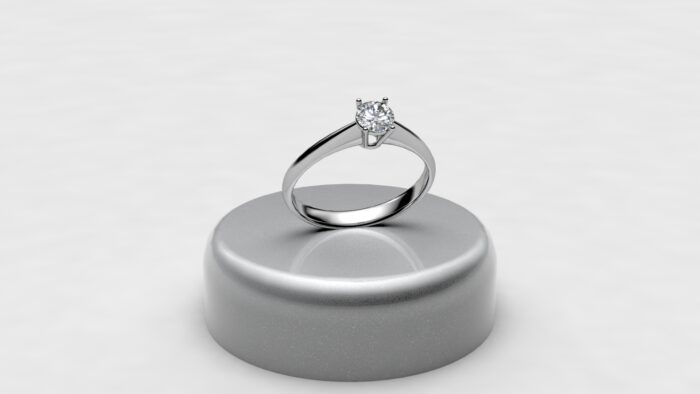 anello solitario classico