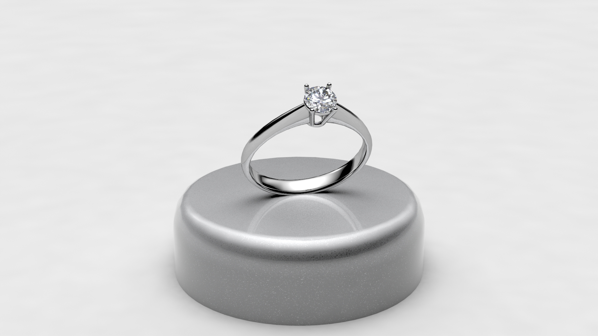 anello solitario classico