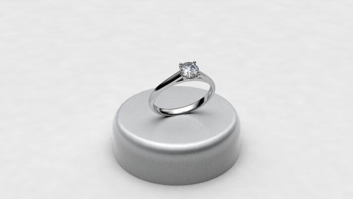 anello solitario basso 4griffe