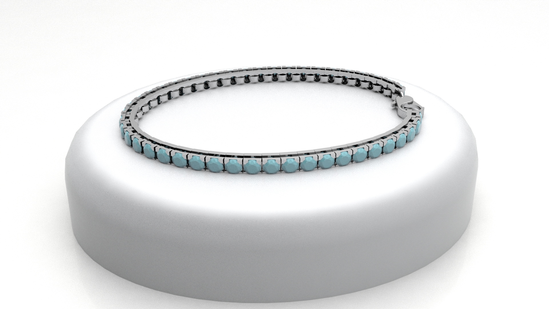 bracciale tennis con azzurrite