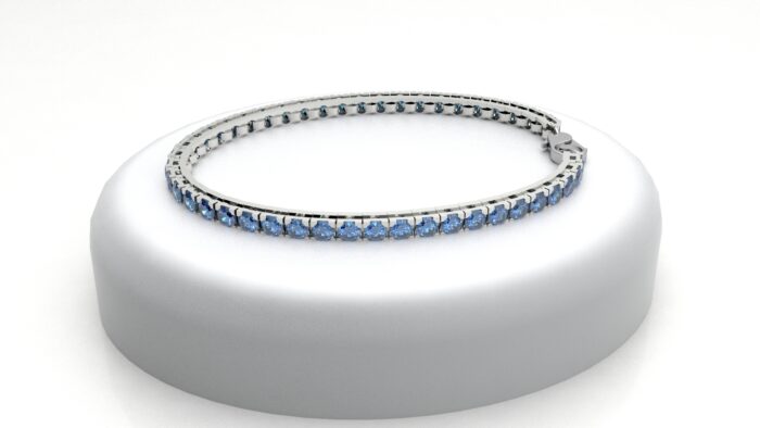 bracciale tennis con zaffiri