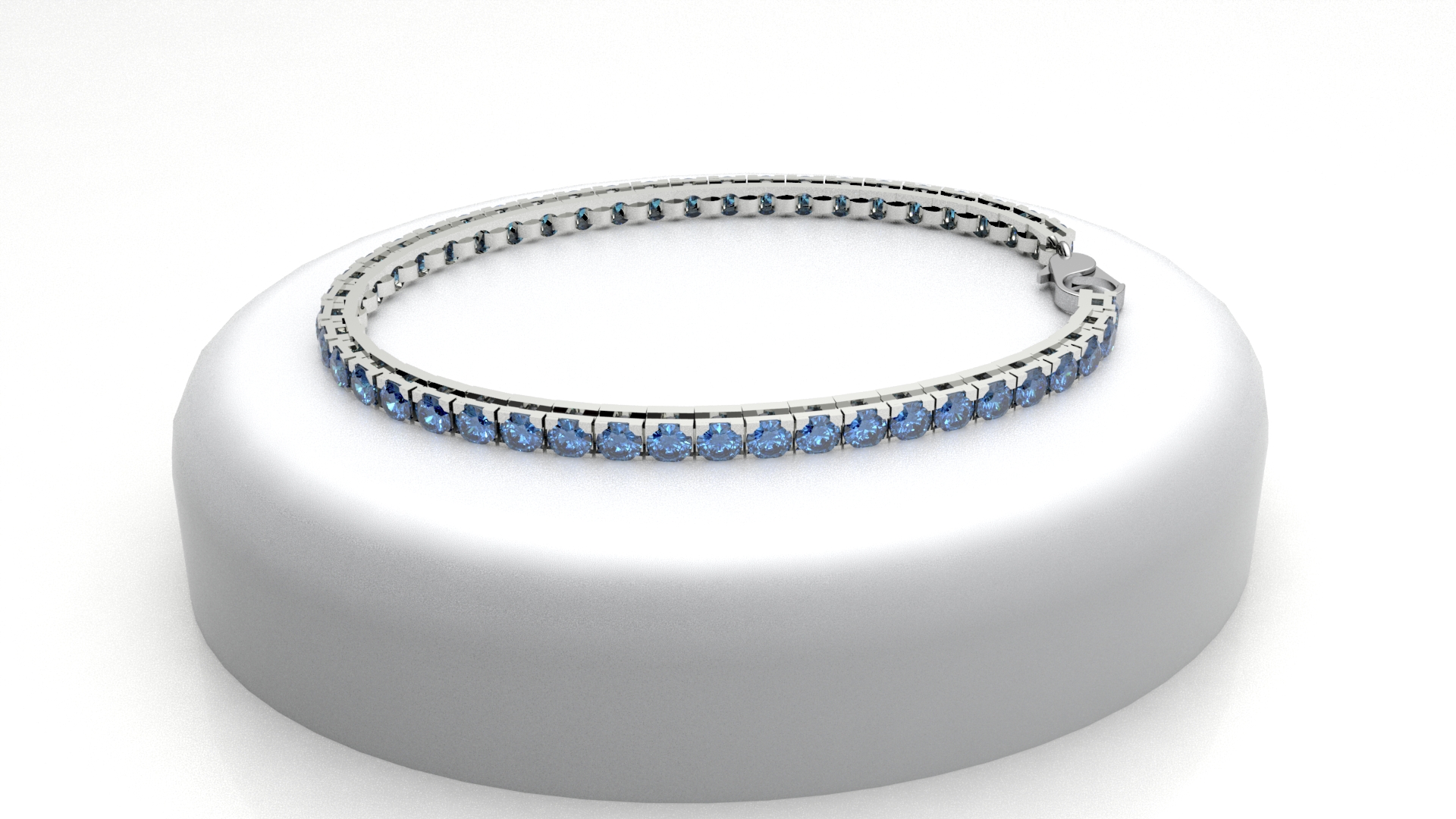 bracciale tennis con zaffiri