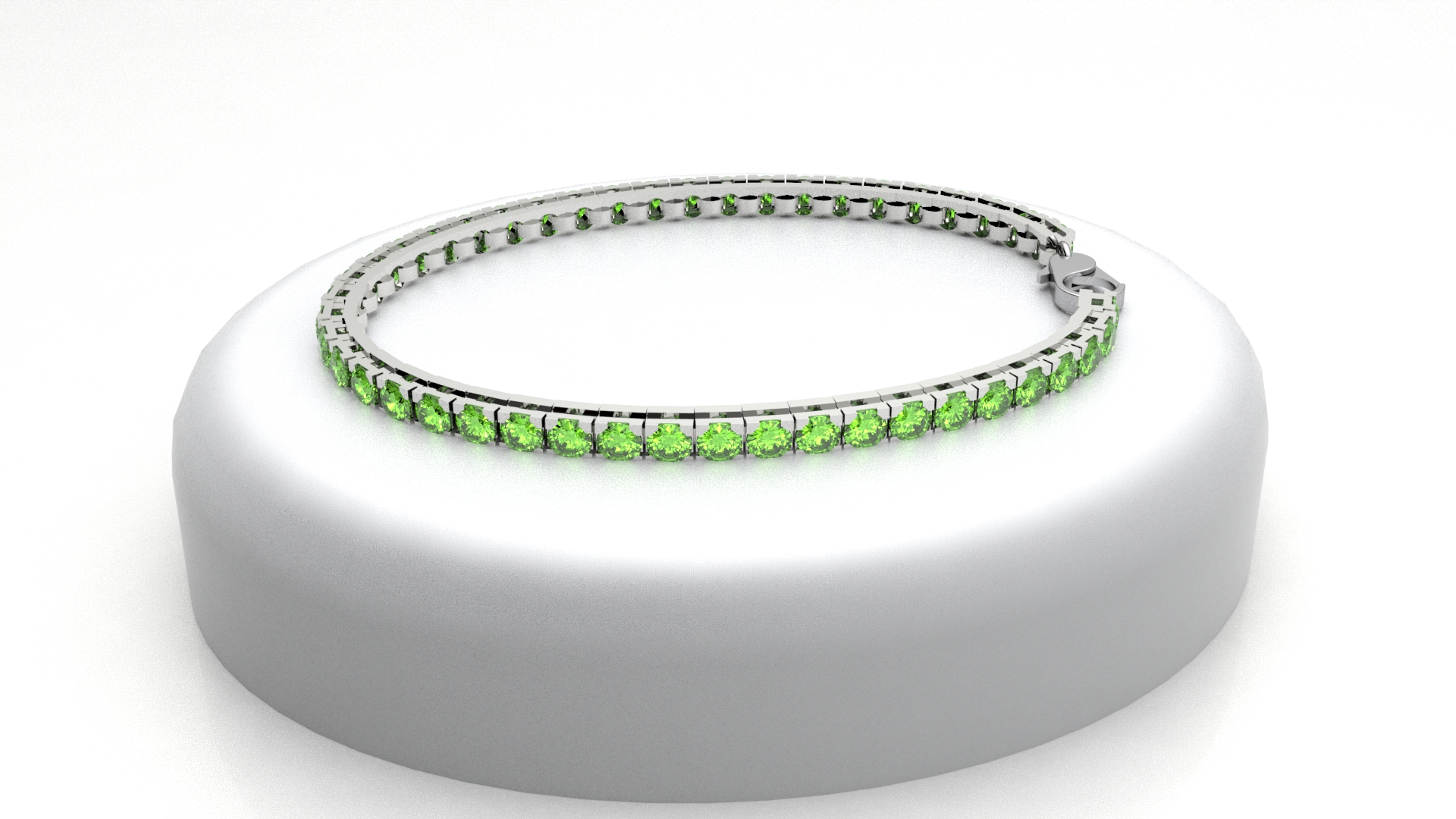 bracciale tennis con smeraldi