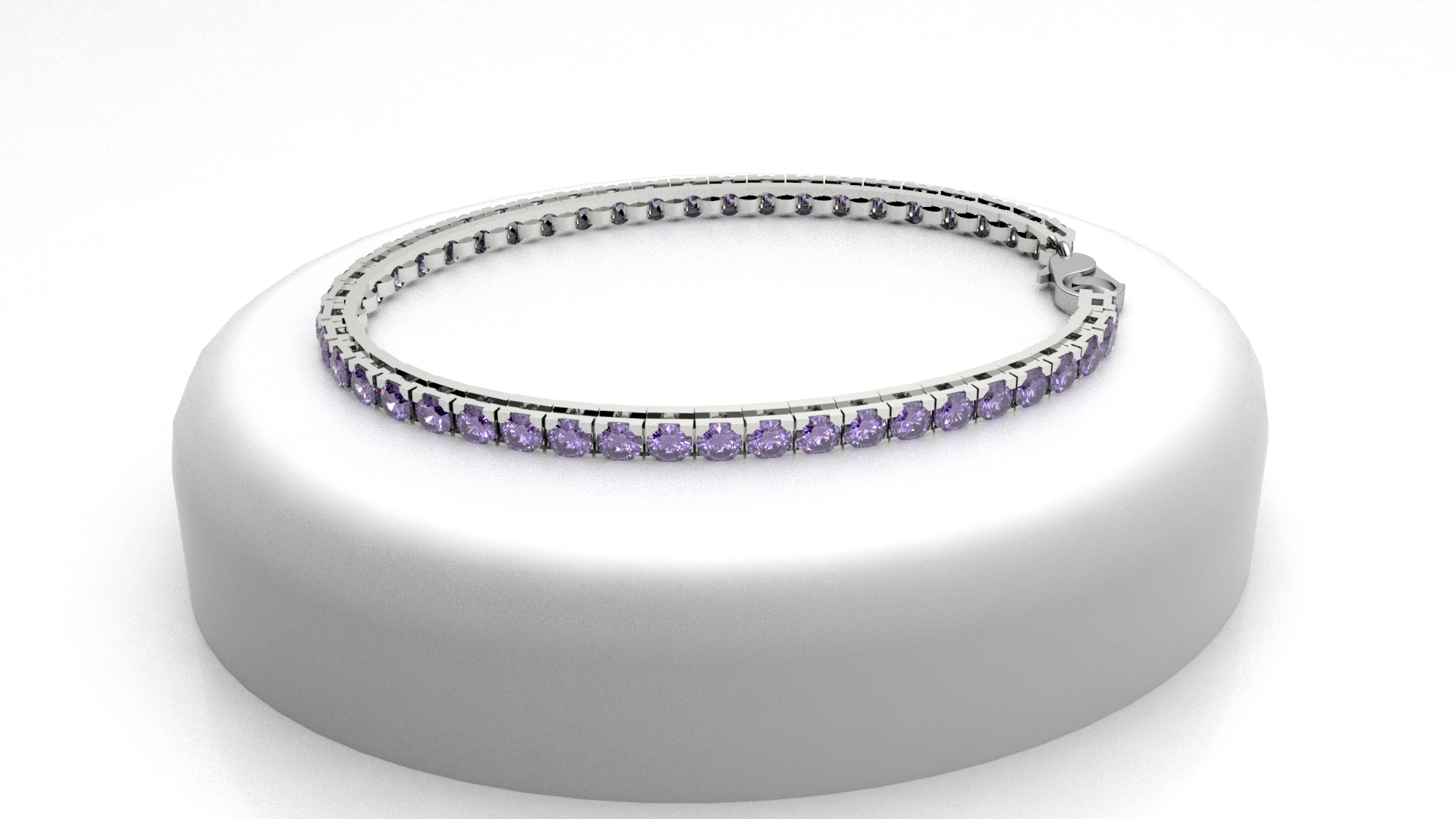 bracciale tennis con ametiste