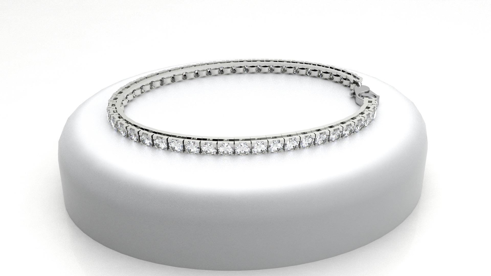 bracciale tennis bianco