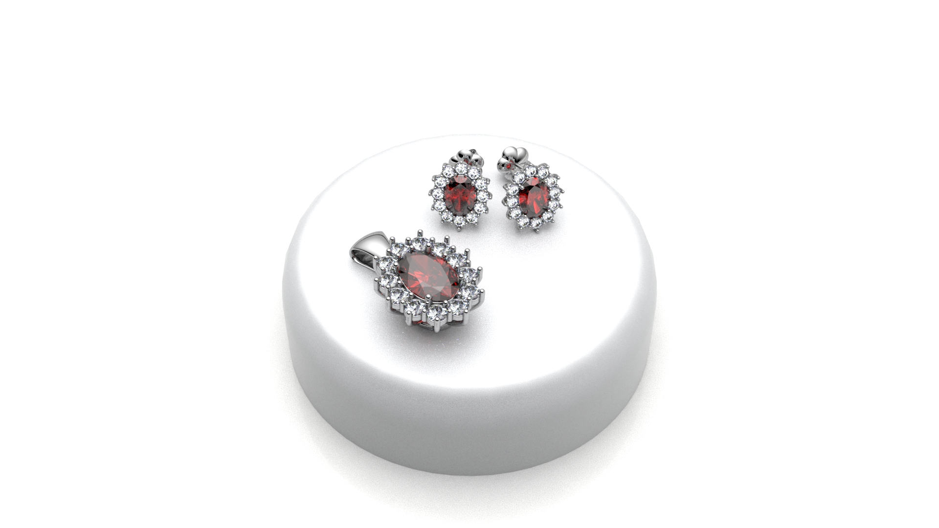 parure kate 5x7 rubino