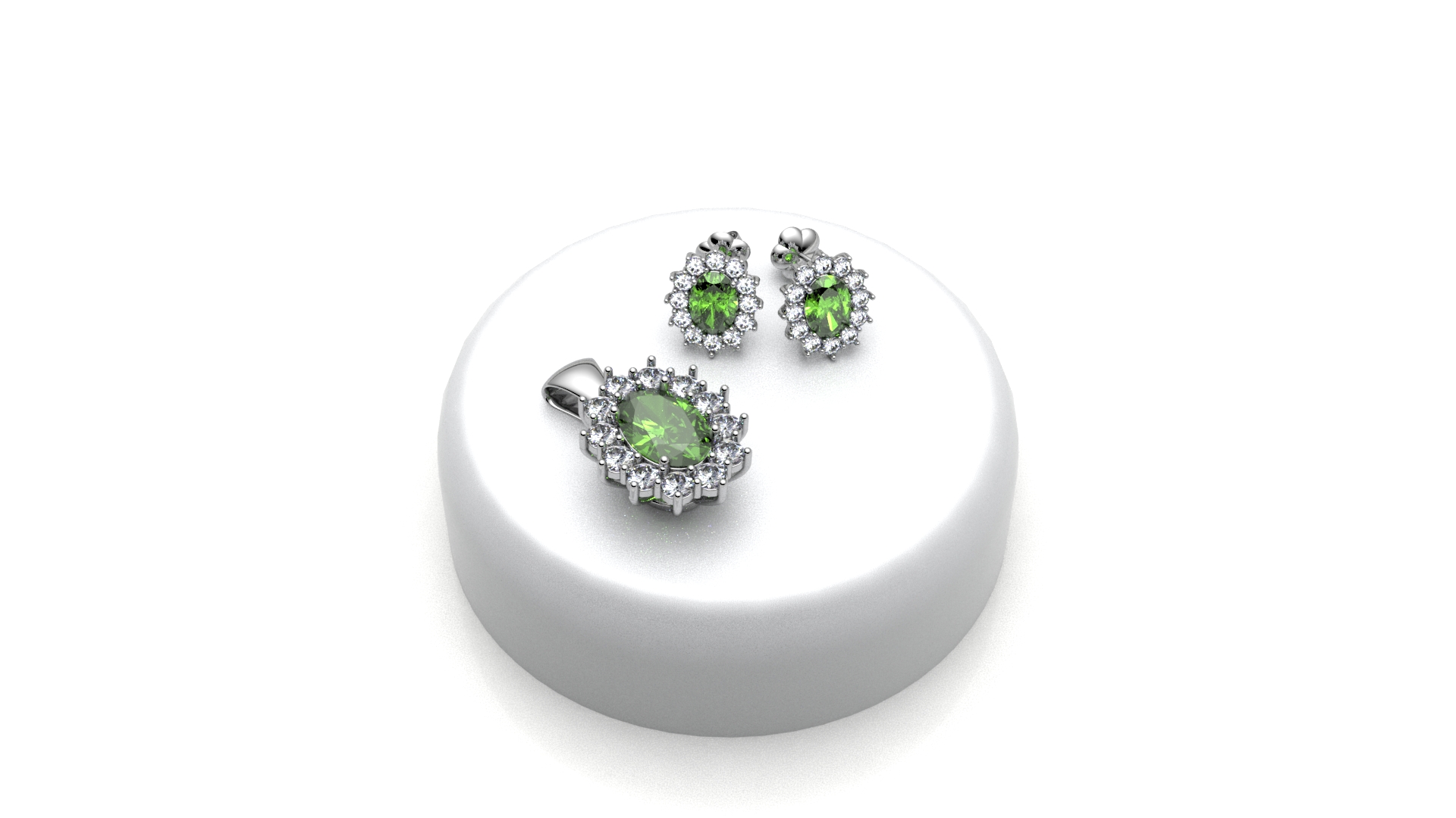parure kate 5x7 smeraldo