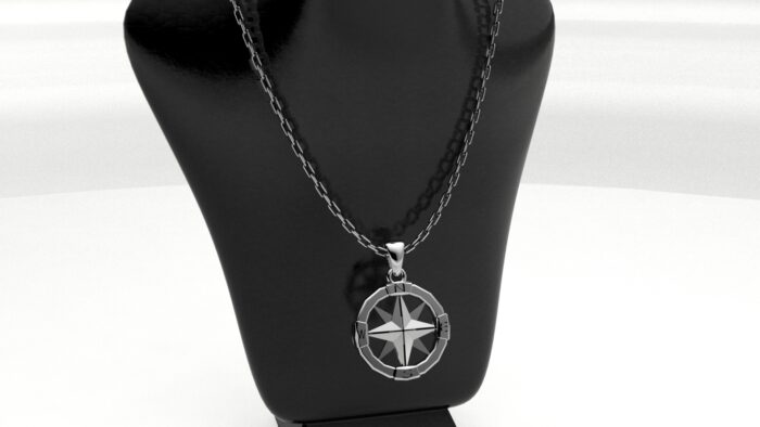 collana con rosa dei venti