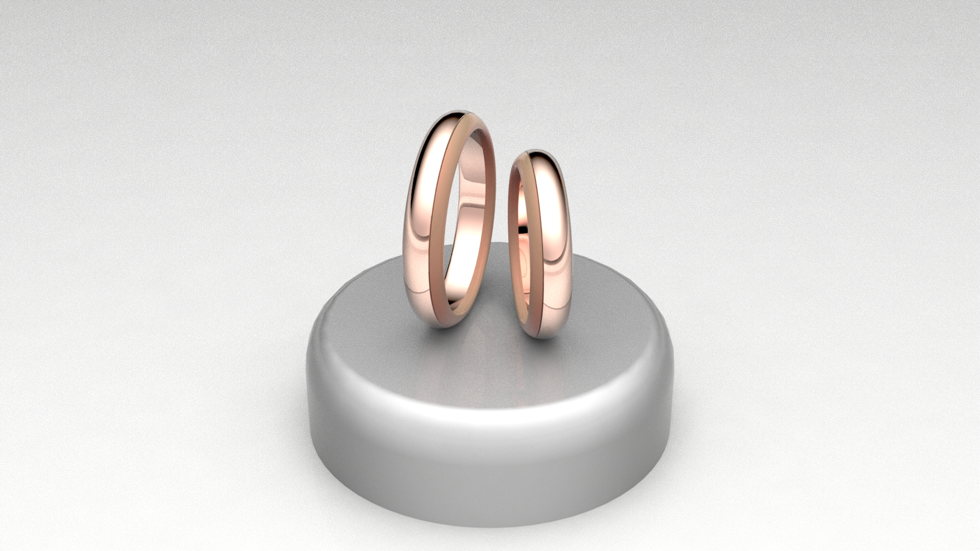 fedi rosé 3/4 lucida con linea sabbiata