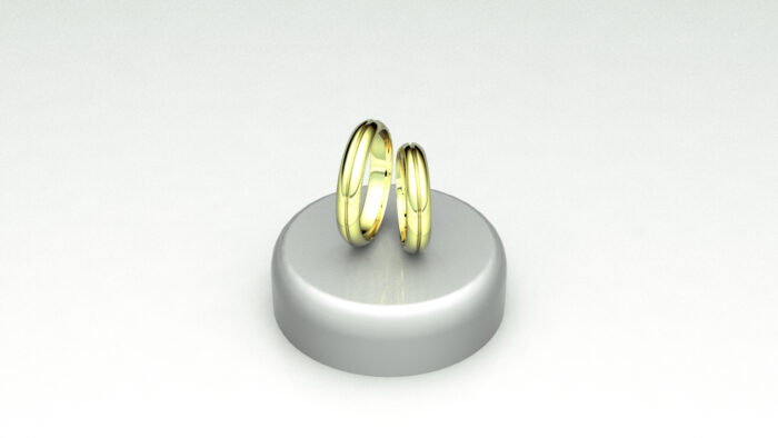 Fedi lucida con una linea e-lime