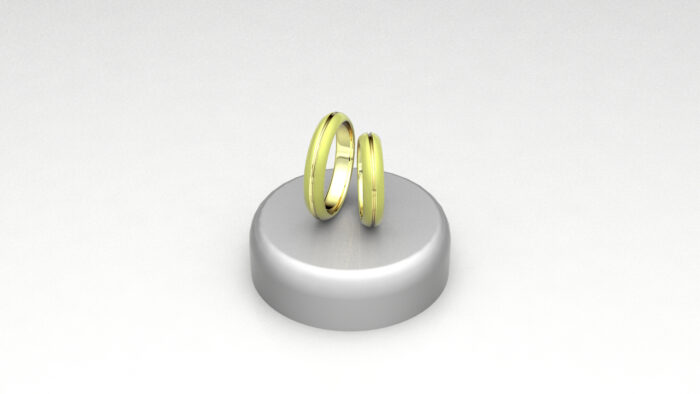 Fedi e-lime sabbiate con linea lucida