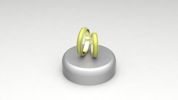 Fedi e-lime sabbiate con due linee